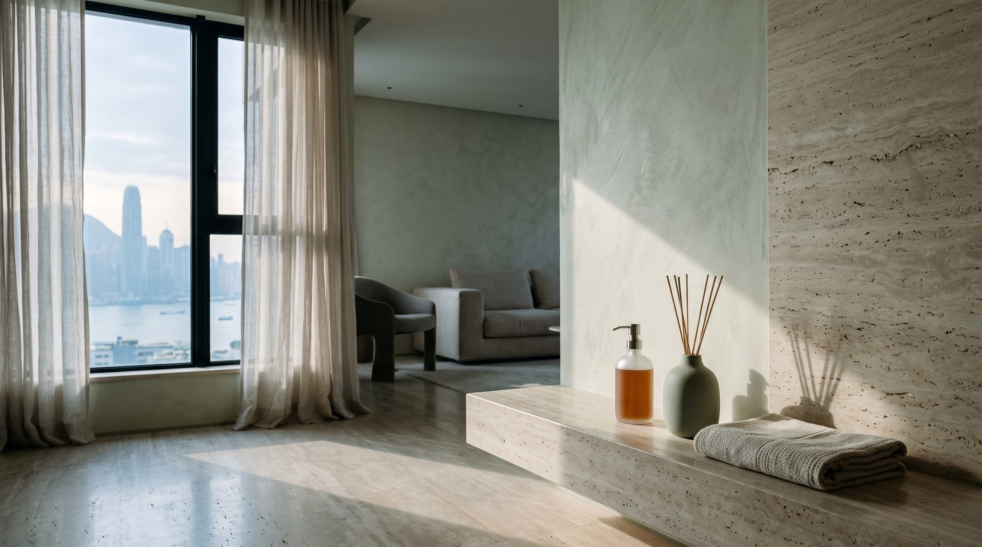 dawn light in the house